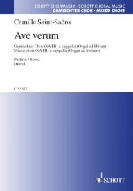 Saint-Sans: Ave verum SATB published by Schott