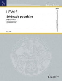 Lewis: Srnade populaire for Flute published by Schott