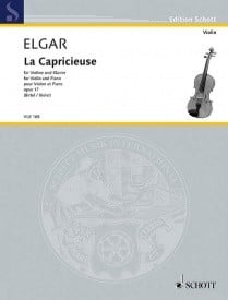 Elgar: La Capricieuse Opus 17 for Violin published by Schott
