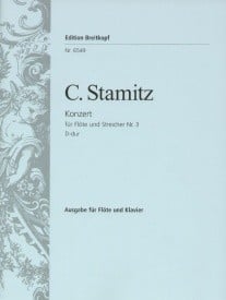 Stamitz: Concerto No.3 in D for Flute published by Breitkopf