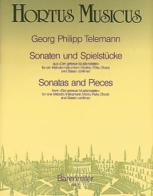 Telemann: Sonatas and Pieces (Der Getreue Musikmeister) published by Barenreiter