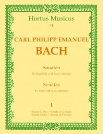 C P E Bach: Sonatas Book 1 for Flute published by Barenreiter