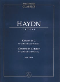 Haydn: Concerto for Cello in C (Hob.VIIb:1) (Study Score) published by Barenreiter
