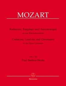Badura-Skoda: Cadenzas, Entrances & Embellishments for Mozart's Piano Concertos published by Barenreiter