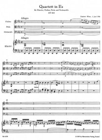 Mozart: Piano Quartet in Eb Major K493 published by Barenreiter