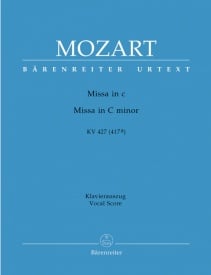 Mozart: Mass in C minor (K427) (K417a) published by Barenreiter Urtext - Vocal Score