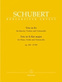Schubert: Piano Trio in Eb D929 published by Barenreiter