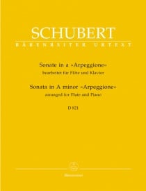 Schubert: Arpeggione Sonata (D821) for Flute published by Barenreiter