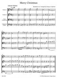 Merry Christmas. Christmas Hits for Strings by Speckert published by Barenreiter