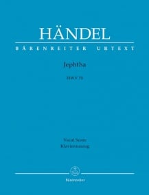 Handel: Jephtha (HWV 70) published by Barenreiter Urtext - Vocal Score