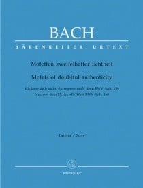 Bach: Motets of Doubtful Authenticity published by Barenreiter - Vocal Score
