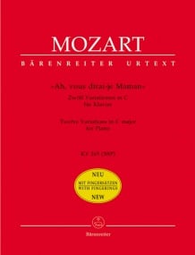 Mozart: ''Ah, vous dirai-je Maman'' for Piano published by Barenreiter
