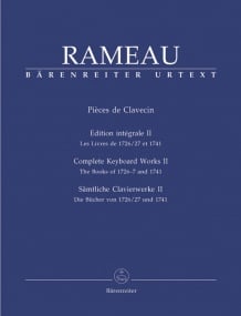 Rameau: Complete Keyboard Works Volume II for Harpsichord published by Barenreiter
