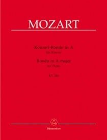 Mozart: Concert Rondo in A Major K386 for Piano published by Barenreiter
