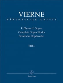 Vierne: Complete Organ Works Vol. 8/1: Pieces en style libre (Livre I, 1-12), Op.31