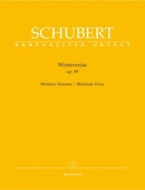 Schubert: Winterreise Op89 D911 for Medium Voice published by Barenreiter