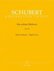 Schubert: Die schoene Mullerin Op25 for High Voice published by Barenreiter