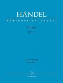 Handel: Ottone (HWV 15) (version of the 1723 performance) published by Barenreiter Urtext - Vocal Score