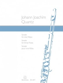 Quantz: Sonata for three Flutes published by Barenreiter