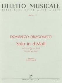 Dragonetti: Solo in D Minor for Double Bass published by Doblinger