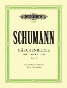 Schumann: Marchenbilder (Fairy Tale Pictures) for Viola or Violin published by Peters Edition
