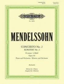 Mendelssohn: Piano Concerto No.2 in D minor Opus 40 published by Peters
