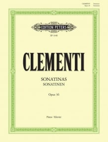 Clementi: Sonatinas Opus 36 for Piano published by Peters