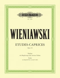 Wieniawski: Etudes Caprices Opus 18 for 2 Violins published by Peters