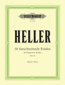 Heller: 30 Progressive Studies Opus 46 for Piano published by Peters Edition