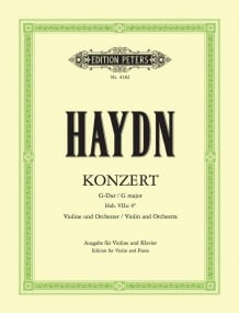 Haydn: Concerto No.2 in G for Violin published by Peters Edition