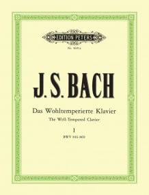 Bach: Well Tempered Clavier Book 1 (BWV 846-869) published by Peters