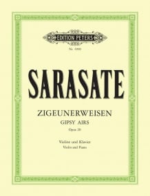 Sarasate: Zigeunerweisen (Gypsy Airs) Opus 20 for Violin published by Peters