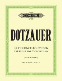 Dotzauer: 113 Exercises Book 2 for Cello published by Peters Edition
