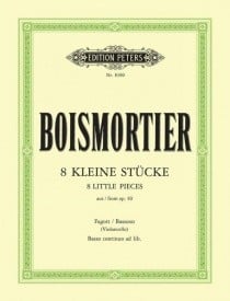 Boismortier: 8 Little Pieces from Opus 40 for Bassoon published by Peters