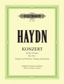 Haydn: Concerto in Eb Hob.VIIe:1 (Bb & Eb Parts) for Trumpet published by Peters