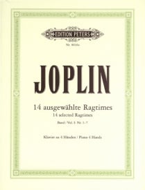 Joplin: Selected Ragtimes Volume 1 for Piano Duet  published by Peters