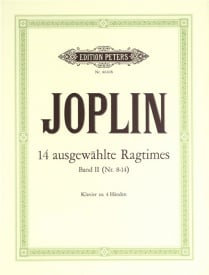 Joplin: Selected Ragtimes Volume 2 for Piano Duet  published by Peters
