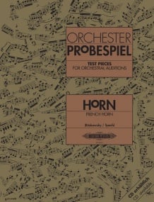 Test Pieces for Orchestral Auditions for Horn published by Peters
