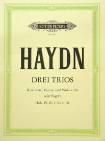 Haydn: Clarinet Trios published by Peters