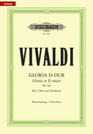 Vivaldi: Gloria published by Peters - Vocal Score