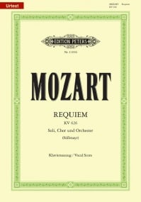 Mozart: Requiem D KV626 published by Peters Urtext - Vocal Score