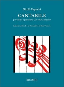 Paganini: Cantabile in D for Violin published by Ricordi
