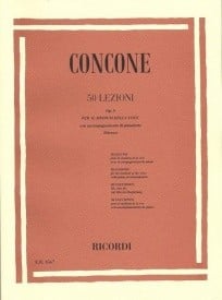 Concone: Fifty Lessons For Medium Voice Opus 9 published by Ricordi