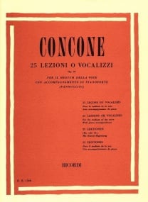 Concone: Twenty-Five Lessons For Medium Voice Opus 10 published by Ricordi