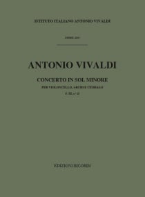 Vivaldi: Concerto in G minor FIII/15 (RV417) for Cello (Study Score) published by Ricordi