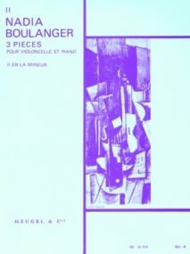 Boulanger: 3 Pices No. 2 in A minor for Cello published by Heugel