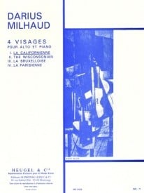 Milhaud: Four Faces - I. La Californienne for Viola published by Heugel