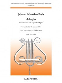 Bach: Arrangement for Cello of the Adagio from  ''Toccata in C Major'' for organ published by Carl Fischer