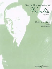 Rachmaninov: Vocalise Opus 34 No 14 for Cello published by Boosey & Hawkes