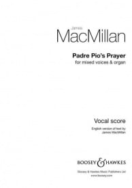 MacMillan: Padre Pio's Prayer SATB published by Boosey & Hawkes